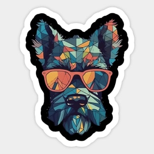 Dog with sunglasses Sticker